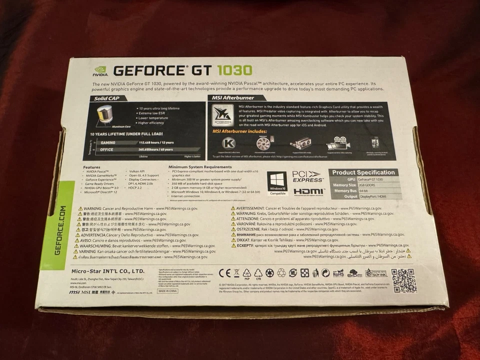 *Read* MSI NVIDIA GeForce GT 1030 2GB DDR4 Graphics Card - Image 2 of 3