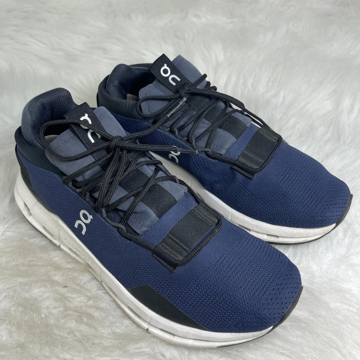 On Running Men\'s White and Navy Cloudnova Athletic Shoes 11.5 Men main image 2