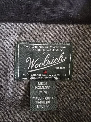 Woolrich Wool Double Cape Stag Shirt Jacket Mens M Grey Cruiser Mackinaw Coat image 11
