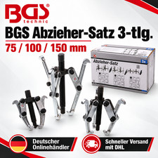 BGS Abzieher 3-Teilig Au&szlig;enabzieher Innenabzieher-Satz verchromt