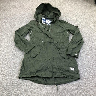 Penfield Parka Jacket Womens XS Green Almondbury Hooded Water Resistant Fishtail