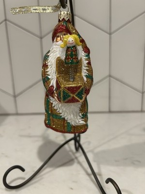 Patricia Breen Jack In The Box Santa, Plaid With Angel (2003)
