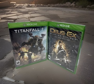 Deus EX And Titanfall 2 Xbox One Games New Sealed