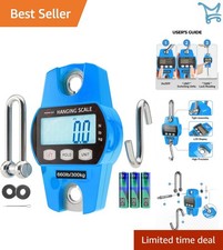 Digital Hanging Scale Waterproof Heavy Duty Fish Luggage Crane 660LB 300KG