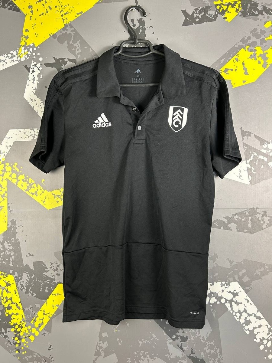 Fulham Training Jersey Football Soccer Shirt Black Adidas Men Size
