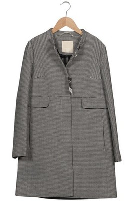 Max Mara Mantel Damen Jacke Parka Gr. EU 36 Schurwolle Grau #xten1xs