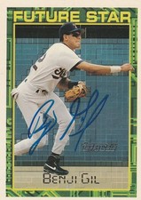 1994 Topps Gold FUTURE STAR Benji Gil Rangers Signed Autographed Baseball Card
