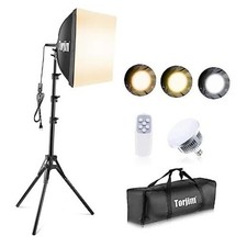 Softbox Photography Lighting Kit 16" X 16" 85W LED Studio Light 16inch