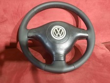 Lenkrad VW Golf 4 Cabrio Neu Bezogen Leder Schwarz