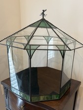 Lady Jane Art Glass Gazebo Artisan Signed Dollhouse READ