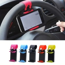 Hanging Car Steering Wheel Phone Mount - Plastic,One-Click Installation