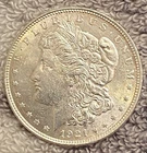1921-P Morgan Silver Dollar Business Strike Great Luster Immaculate Condition !