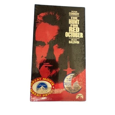 VTG The Hunt For Red October  90 Paramount Factory Sealed VHS Connery Baldwin