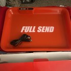 Full Send LED Lighted Rolling Tray Red Large Rectangle Plastic Glossy 1pc — photo 2