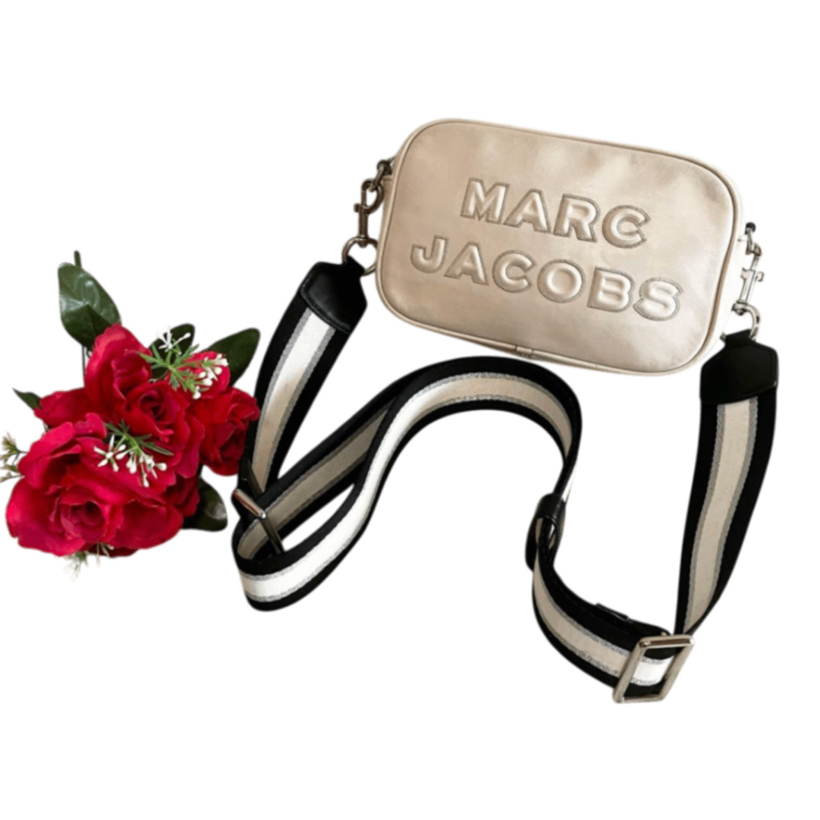 MARC JACOBS Leather Logo Patchwork Shoulder Bag W… - image 1