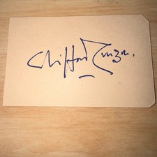 Clifford Curzon Pianist & Jean Pougnet violinist Musicians Signature Autograph