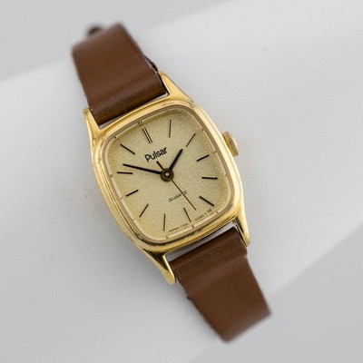 Vintage Pulsar V591-5059 Three-Hand Quartz Analog Women's Watch New Battery