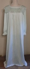 Vintage Vassarette Maxi Nightgown Womens M Made USA Underneath-It-All Granny