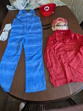 Mario Brothers Halloween Costume Mario Kart Youth 14-16 Men XXS Women XS READ
