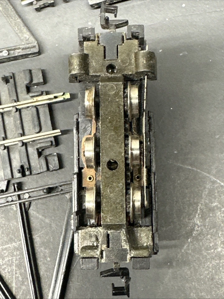 VTG N Scale Train Lot MP Santa Fe AHM, tracks, engine cars, bridge untested  - Image 4 of 4