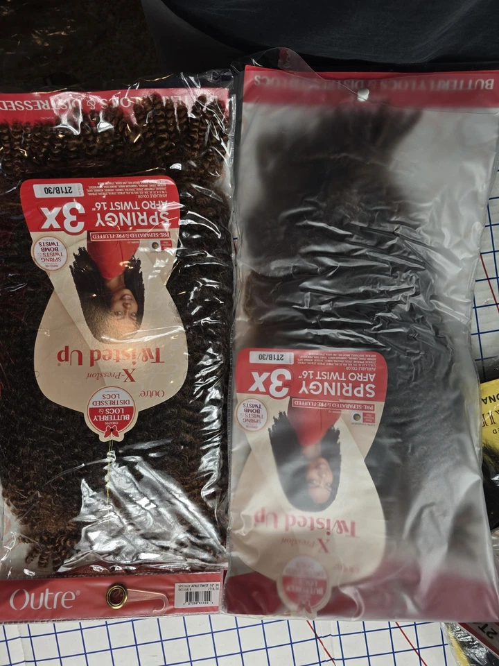 9 Total Packs Of Crochet Braids X-Pression Twisted Mixed Lot. Mostly NEW - Image 2 of 4