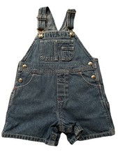 Vintage Y2K Gap Factory Overalls Baby 18-24 Months Size XL Blue Denim Bib Farmer