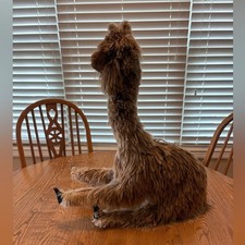 Vintage Handmade Peruvian? Real Alpaca Fur Llama Stuffed Animal Large