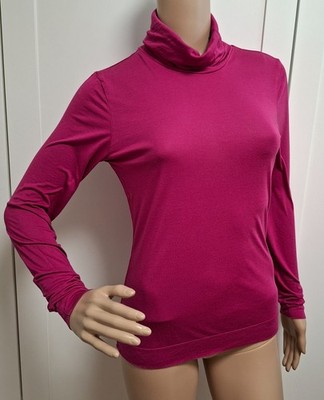 Heine Damen Rollkragen Shirt mit 10% Seide Gr 34 top Zustand