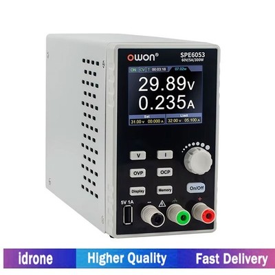 SPE6053 0-60V 300W Single Channel DC Power Supply High Resolution TFT LCD 2.8''