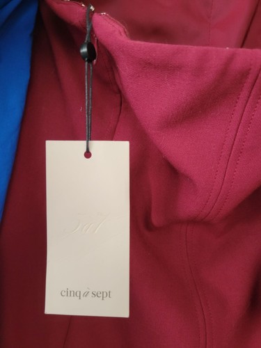 Cinq a Sept Elva Burgundy off the shoulder mini dress NEW size 8 Feminine Party - Picture 5 of 9