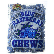 Albert's Blue Raspberry Chews 240 Ct Classic Candy Bulk Taffy Alberts