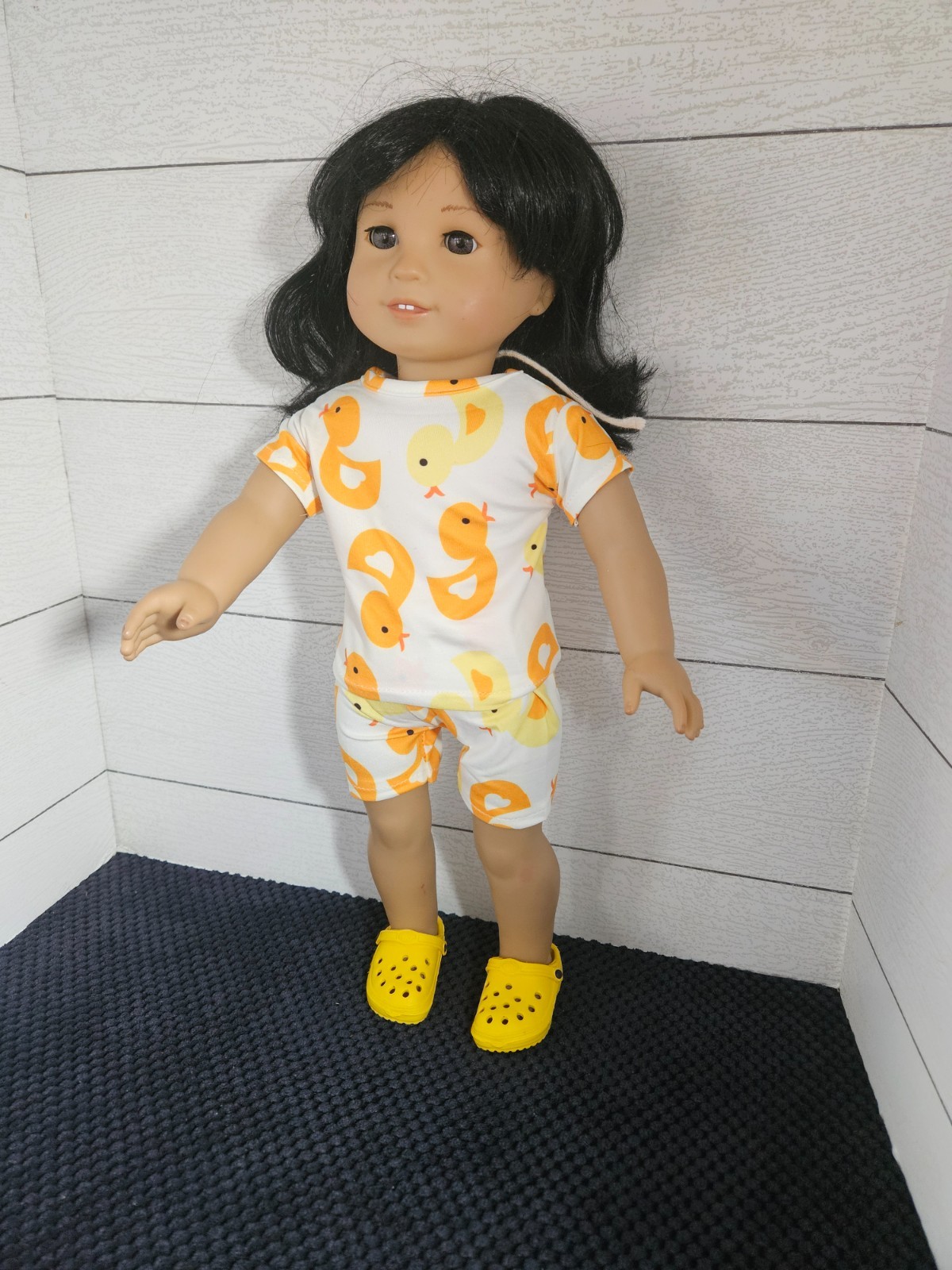 Nightwear, Adorable Duckling Short Pajamas~❤️Slippers for 18" Dolls