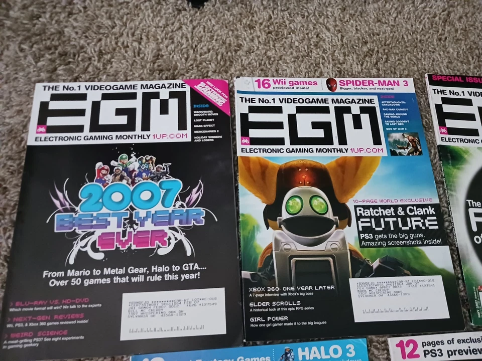 Lote de 8 Revista Electrónica Gaming Mensual 2007 EGM 212 214 215 216 218 219 221 Foto 3 de 4
