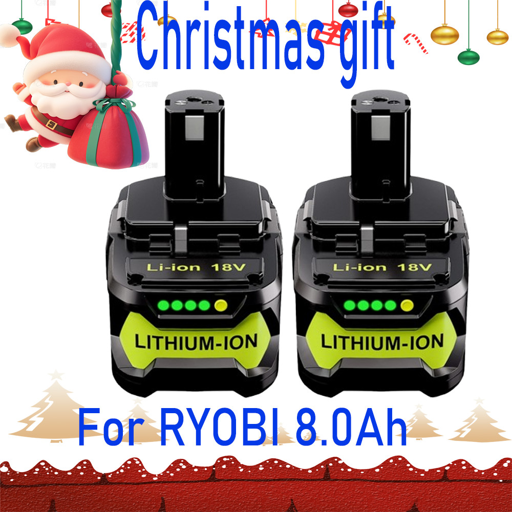 P107 Battery For RYOBI P108 18V One Plus High Capacity Lithium-ion Battery 8.0Ah