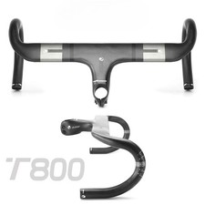 Road Bike Carbon Fiber Bent Handlebar 28.6mm Integrated Bicycle Bent Handlebar