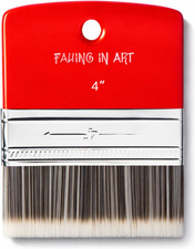 Falling in Art 4 Inch Flat Paddle Paint Brush