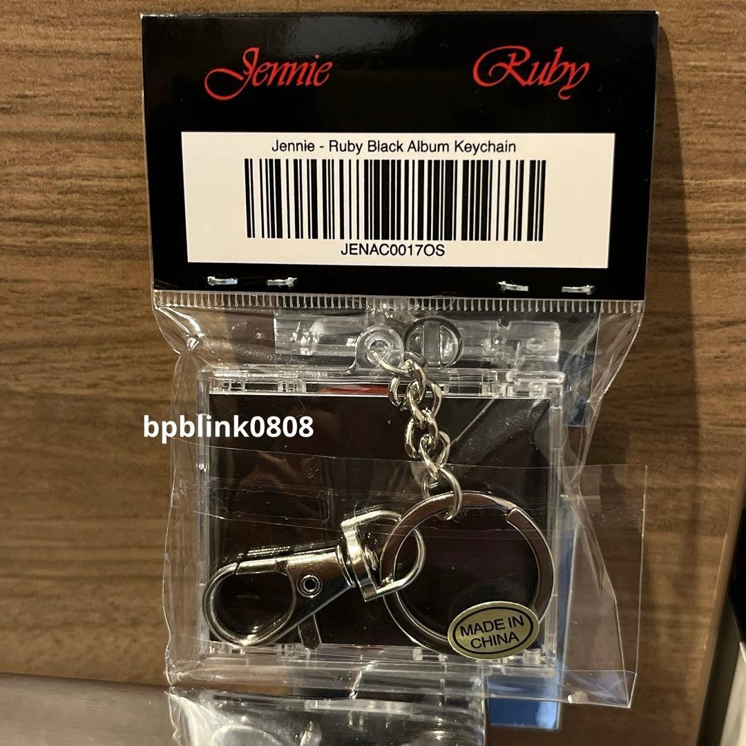 公式　JENNIE Ruby Black Album Keychain ジェニー BLACKPINK JENNIE Ruby Black Album Keychain Official unopened used