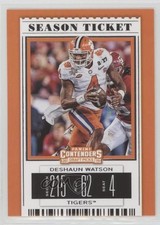 2019 Panini Contenders Draft Picks Season Ticket Deshaun Watson #33 cj1