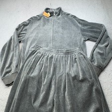 Sweatsedo Tracksuit Men Small Gray Velour Retro 2 Piece Plush Jacket Pants NWT
