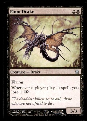 MTG Ebon Drake LP Light Play Fifth Dawn [3656]