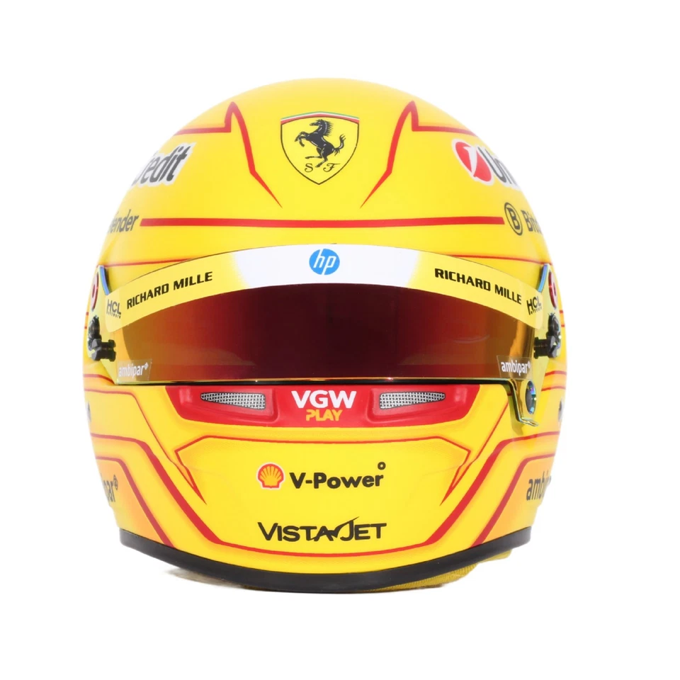 Bell Sports Mini Line 1:2 Scale Replica F1 Helmet - Lewis Hamilton Ferrari 2025 - Image 2 of 4