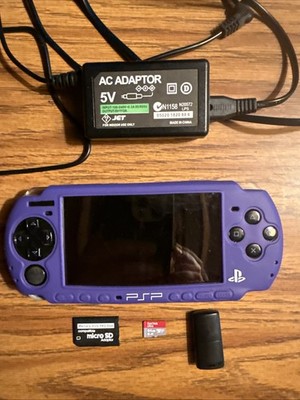 Sony PSP-2001 Handheld Console w Games, Case, 64 GB  & Charger Tested Plz Read