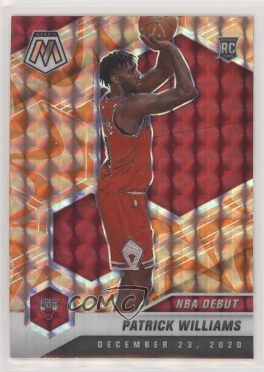 2020-21 Panini Mosaic NBA Debut Reactive Orange Prizm Patrick Williams #267 2l4