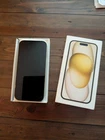 Apple iPhone 15 128GB Unlocked Smartphone Yellow Used Condition Boxed
