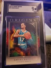 2023 Panini Origins AMARI BAILEY Rookie SGC 9 Mint Hornets Non Auto UCLA 