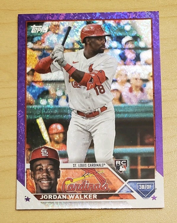 2023 Topps Series 2 - Jordan Walker #344 Purple Foil /799 (RC)
