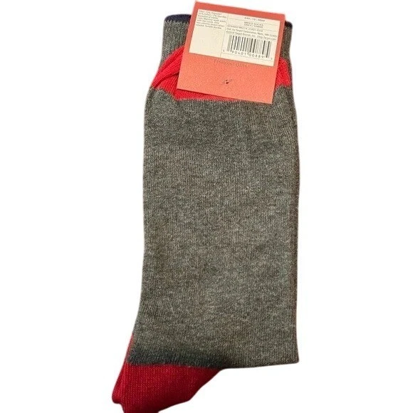 Mossimo Size M Crew Socks 4th of July Red White And Blasted USA Rocket Gray - Image 3 of 3