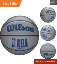 NBA DRV Series Basketball - Official Size 6, Grey, for Ultimate Outdoor Play
