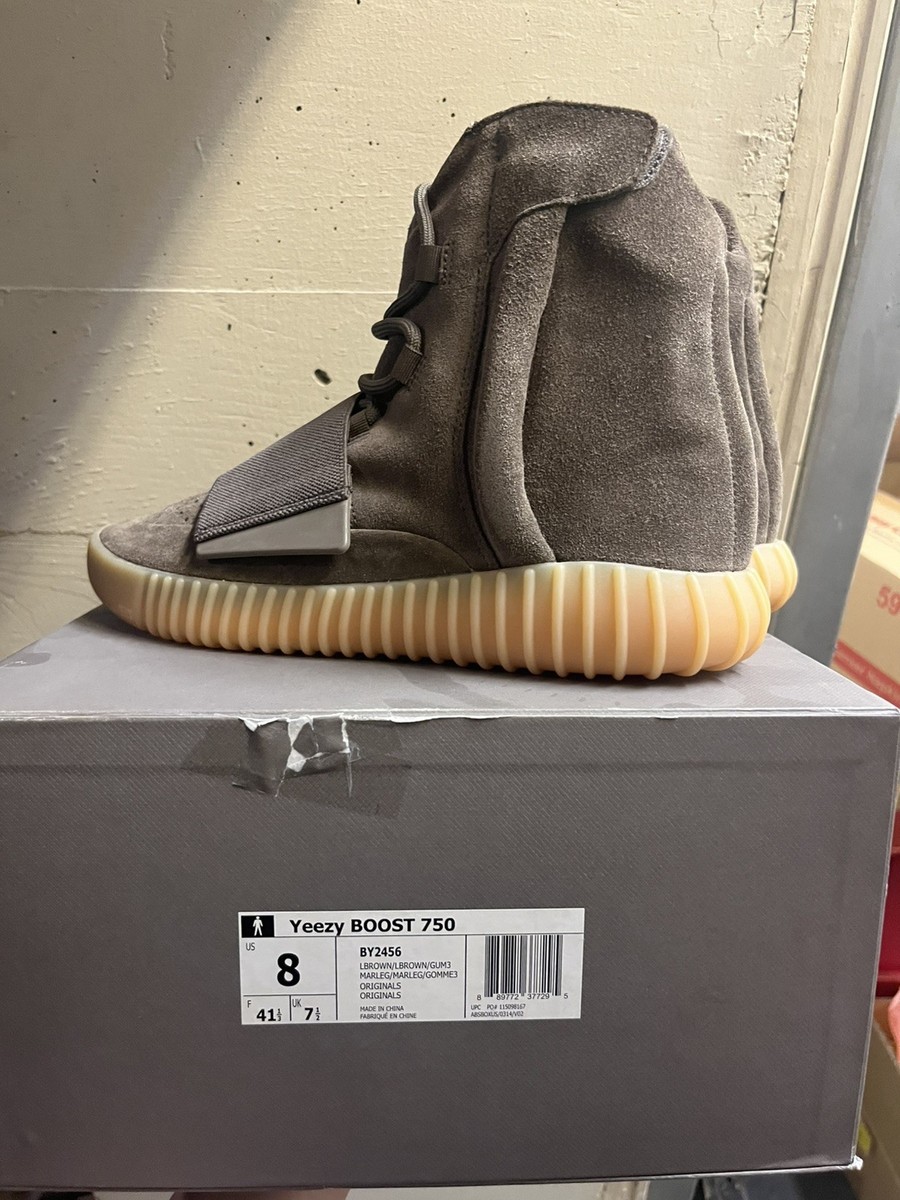 Adidas Yeezy Boost 750 Chocolate Light Brown Gum BY2456 Men's Sz 8