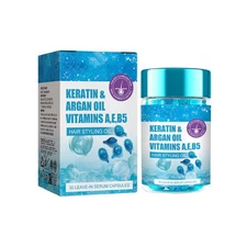 30pcs Disposable Hair Care Essence Capsule, Hair Styling Oil with Keratin